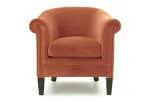 Lakdwood Terracotta Velvet Backrest Accent Sofa Chair