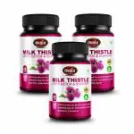 Osnia Milk Thistle Extract 60 Capsules Supplement, 500 mg - Pack of 3
