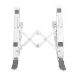 Portronics My Buddy K2 Portable Laptop Stand with 7 Adjustable Level, Ergonomic Design, Multifunctional for All Laptops(Silver)