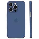 HILLS & MILES Crystal Clear Ultra Thin Flexible Back Cover, Luxury Soft Edge Bumper Case, Full Camera Lens Protection Shockproof Phone Case for iPhone 12ProMax (6.7 inch) Blue/Transparent