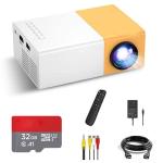 Hespa YG-300 HD Smart Mini Movie Projector LED For Home & Business With 32GB Memory Card