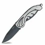 Shruthi Eagle wing Foldable Knife ( Manual ) For Kitchen, Home , Travel and Office Tool Carbon Steel Assorted Colour/ Design Pack of 1