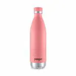 Pexpo Echo Delux Pro 1000 Hot & Cold ISI Certified Flask - 980ml | Stainless Steel Water Bottle - Candy Pink | Thermoflask | Office Bottle | Workout | Travelling | Home| RCB Edition