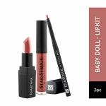 Star Struck by Sunny Leone Baby Doll 3PC Lip Kit (Lipstick + Lip Liner + Lip Gloss)