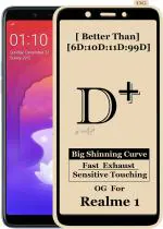 Hot Selling Edge To Edge Tempered Glass for OPPO Realme 1 |Pack of 1