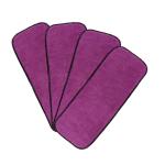 Chinmay Kids 3 Layer Microfiber Baby Diaper Inserts/Washable Reusable Pocket Cloth Diaper Nappy Insert Pads for Kids (Pack of 4, Purple)