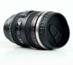 Fulkiza Coffee, Camera Lens Travel Thermos, Stainless Steel Insulated Cup Plastic Coffee Mug (350 ml)