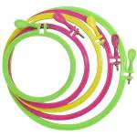 Pmw - Plastic Embroidery Rings - Embroidery Hoops - 5 Different Sizes - Random Colors