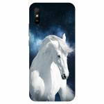 Voleano back cover for Redmi 9A, White, Horse, Rearing, sky, Ghoda, cases cover