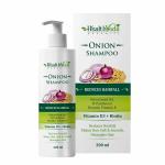 Health Veda Organics Onion Shampoo with Vitamin D3 & Biotin for Hair Growth & Hair Fall Control | Suitable for all Hair Types for both Men & Women | No Sulphate, No Paraben, & No Silicon (200 ML)