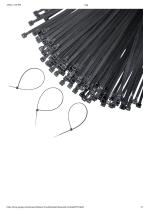 Globomotive Premium Nylon Self Locking Black Cable Ties (200 Pieces, 200 mm x 3.6 mm)