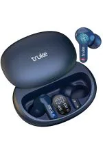 truke Buds S1 Bluetooth 5.1 Truly Wireless in Ear Earbuds with Mic for Clear Calls, Environmental Noise Cancellation(ENC) , Up to 72hrs of Playtime, Premium Sliding Case, Low Latency, IPX4