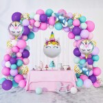 SpecialYou.in Unicorn Theme Birthday Decoration with Multicolor Balloons Garland Kit, Happy birthday banner || Unicorn Birthday Party Decorations for Girls ,Daughters, balloons Party Supplies || Pack of 58 items