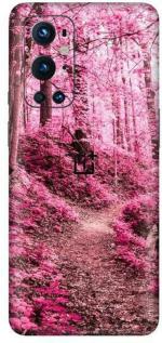 aadia One Plus 9 Pro Matte Vinyl Trees Printed Mobile Skin Sticker with Scratch Resistant Lamination