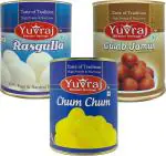 Yuvraj Kesar Cham Cham| Rasgulla & Gulab jamun Mithai combo pack (1 KG x 3)