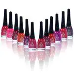 OLA Multicolor 9ml X 12 Pieces Nail Polish Set. Matte Colour Long Lasting Nail Paint Multi Color Combo.