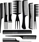 D-Top Parlour & Salon Accessories Hair Comb Set For Men And Women Use, Black W17 ()