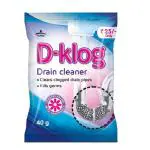D-Klog Drain Cleaner Powder (40g x 5N), Removes Clogs, Blockages in Washbasin, Septic Tank, Sinks, Pipes within 30 mins. Drain expert | Sink cleaner| Toilet Cleaner | No manual hassle required
