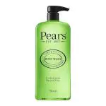 Pears Pure & Gentle Shower Gel, Body Wash with Oil Clear Formula for Removing Excess Oil with Lemon Flower Extracts, 100% Soap Free, Imported, 750 ml