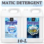 BLISS & BLUSH Washing Machine Liquid Detergent 10 liter No Harmful Chemical, rehabilitative ingredient, suitable for all type of washing machine Wet and Dry Cotton Cleaning Cloth