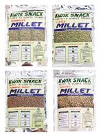 Kwik Snack Combo Pack of 4 - Finger , Little , Foxtail & Barnyard Millets Unpolished Pouch ( 400 GM Each)4 x 400 GM = 1600 GM