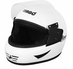 Virgo Airzed White Motorbike Helmet - M