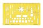 Traceease Map Drafting Navigation Arrows Template Drawing Stencil,Designing Template Measuring Ruler