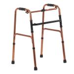 KosmoCare Premium Imported Light weight Aluminum Height adjustable Folding Walker (Bronze - Reciprocal)