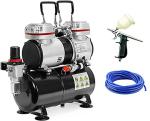 Elephant Double Piston Mini Air Compressor AS-196 with Pen Gun AC-60 and Air Tank 3.5 L