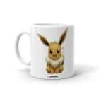 Cheeksy Eevee Design | Printed Coffee Tea Milk Mug 300 Ml | Gift For Couple | Daughter | Birthday | Friends | Sister | Brother | Kids | Valentine Day | Funky | Set Of 1