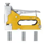 GSK Cut 3 in 1 Staple Gun Manual stapler for Wood Craft, Sofa Decoration, banner and Book binding stapler