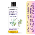 COCO CRUSH Cold Pressed Rosemary Lavender Hair Oil | Prevents Hair Loss & Stimulates Hair Growth | 100% Pure & Natural