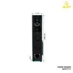 JAJOT Party Speaker with Stunning LEDs, Multi Compatibility Modes BLUETOOTH/USB/FM/AUX,REMOTE 3D SOUND BOOM BOX -JAJOT-T111