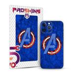 PROSKINS - Blue Avengers 3D Textured Mobile Back Skin/Sticker Only for Oppo Reno 8 Pro (Pack of 1)
