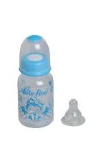 Auto Flow Blue Plastic and Polypropylene Smart Mini Feeding Bottle 125ml (Pack of 2)