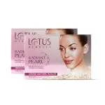 Lotus Herbals Radiant Pearl Cellular 1 Facial Kit | For Deep Cleaning | With Pearl Extracts & Green Tea | 37g Pack of 2