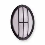 ALUCIFIC ICON Aluminium Casting Bulkhead for Indoor/Outdoor Oval Shape B22 Holder for LED/CFL