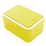 Gluman Push Button Mini Smart Storage Box With Unique Push Lock System - Yellow