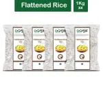 Goshudh Poha 4 kg (1Kg X 4 Pack) Flattened Rice