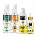 Esawood Tea Tree Toner, Turmeric Toner, Sun Screen Lotion And Vitamin C Face Serum (Pack Of 4)