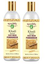 Khadi Herbal Ayurdaily Fenugreek Face Wash 200ML - Pack of 2 pcs