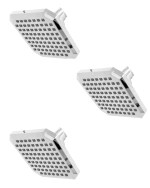 Ennius shower head for bathroom and slim overhead shower - bathroom rain shower & shower for bathroom (Pack of 2, Square Shower 4 * 4 Without Rod)