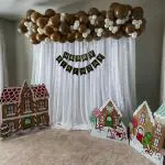 SpecialYou.in Happy Birthday Decoration Items for girl & boy combo with White & Brown color set balloons, Birthday party props decorations, Chocolate theme pack of 65 items