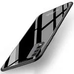 Clickaway Vivo V20 Se 9H Premium Top Grade Rich Look Glass Case Back Cover (Black)