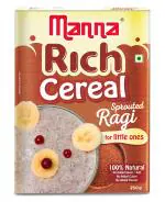 Manna Sprouted Ragi 250g, Baby Porridge Mix, 100% Natural Health Food, No Added Colour, Flavour, Additives