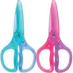 Deli E6067 School Scissors, 120 mm, Art & Craft, Comfortable Grip, Assorted, Pack of 4