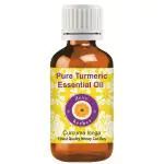 Deve Herbes Pure Turmeric Essential Oil (Curcuma longa) Natural Therapeutic Grade Steam Distilled 10ml