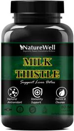 Naturewell Milk Thistle With 800 Mg Of Silymarin For Healthy Liver, 60 Capsules