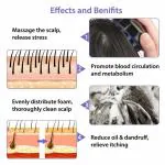 HETOPETO Head massager Scalp Scratcher Hair Massage Pain Relief and Hair Growth Multi colour