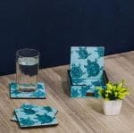 Ambbi Collections Wood Tea, Coffee Coasters With Stand 10*10 cm - Pack of 6